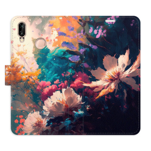 Flip pouzdro iSaprio - Huawei P20 Lite - Spring Flowers - kapsičky na karty