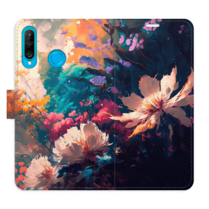 Flip pouzdro iSaprio - Huawei P30 Lite - Spring Flowers - kapsičky na karty