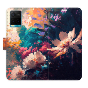 Flip pouzdro iSaprio - Vivo Y21 / Y21s / Y33s - Spring Flowers - kapsičky na karty