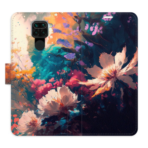 Flip pouzdro iSaprio - Xiaomi Redmi Note 9 - Spring Flowers - kapsičky na karty
