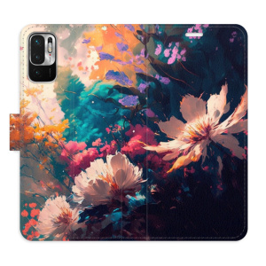 Flip pouzdro iSaprio - Xiaomi Redmi Note 10 5G - Spring Flowers - kapsičky na karty