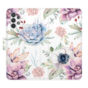Flip pouzdro iSaprio - Samsung Galaxy A32 - Succulents Pattern - kapsičky na karty