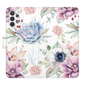 Flip pouzdro iSaprio - Samsung Galaxy A32 5G - Succulents Pattern - kapsičky na karty