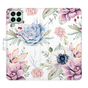 Flip pouzdro iSaprio - Samsung Galaxy M53 5G - Succulents Pattern - kapsičky na karty