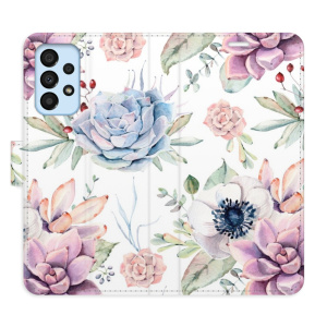 Flip pouzdro iSaprio - Samsung Galaxy A33 5G - Succulents Pattern - kapsičky na karty