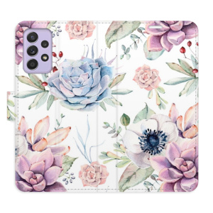 Flip pouzdro iSaprio - Samsung Galaxy A52 5G / A52s 5G - Succulents Pattern - kapsičky na karty