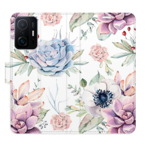 Flip pouzdro iSaprio - Xiaomi 11T / 11T Pro - Succulents Pattern - kapsičky na karty