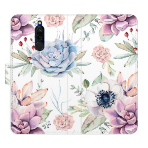 Flip pouzdro iSaprio - Xiaomi Redmi 8 - Succulents Pattern - kapsičky na karty