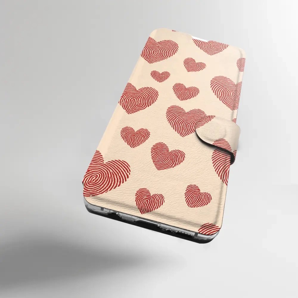 Flip pouzdro na mobil Honor 600 Lite - Mobiwear VP93S, otisk srdce