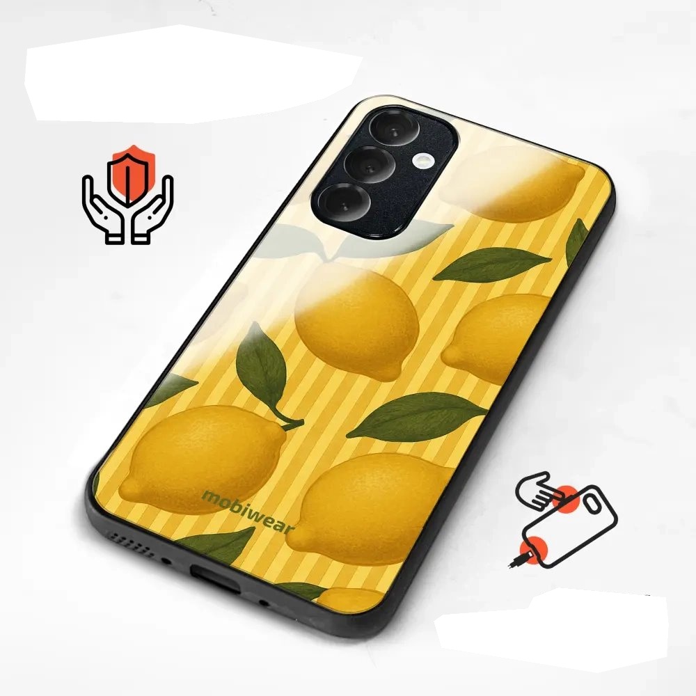 Lesklý kryt na mobil Samsung Galaxy Z Fold7 - Mobiwear Glossy GP81G, citrony