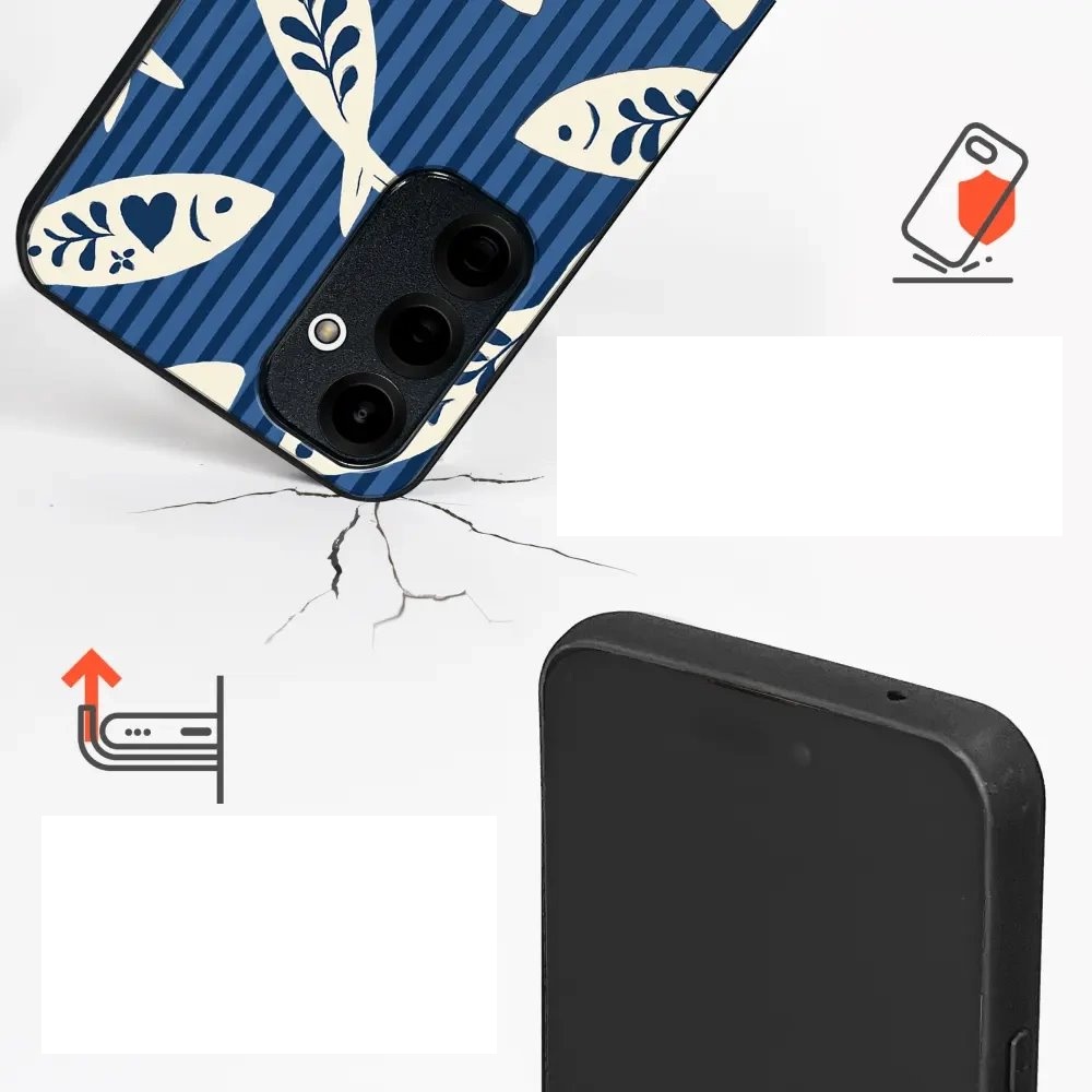 Lesklý kryt na mobil Honor 600 Lite - Mobiwear Glossy GP89G, rybky