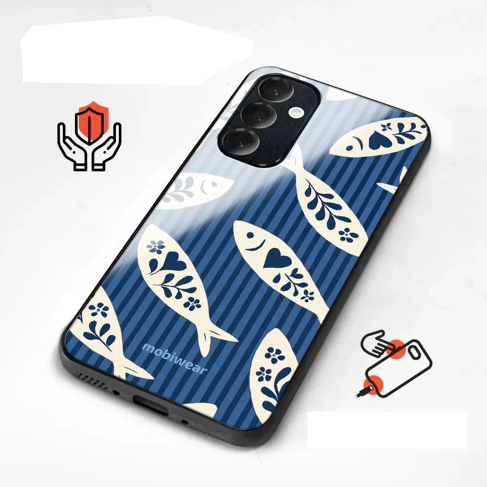 Lesklý kryt na mobil Honor 600 Lite - Mobiwear Glossy GP89G, rybky