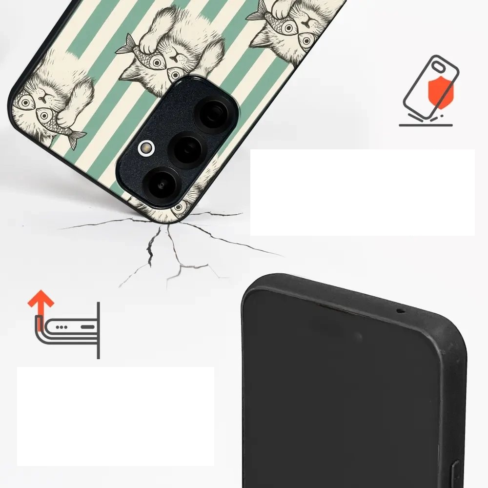 Lesklý kryt na mobil Honor 600 Lite - Mobiwear Glossy GP90G, číča ryby