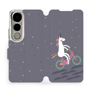 Flipové pouzdro Mobiwear - Vivo V50 Lite - V024P Jednorožec na kole