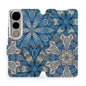 Flipové pouzdro Mobiwear - Vivo V50 Lite - V108P Modré mandala květy