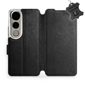 Kožené flip pouzdro Mobiwear - Vivo V50 Lite - Černé