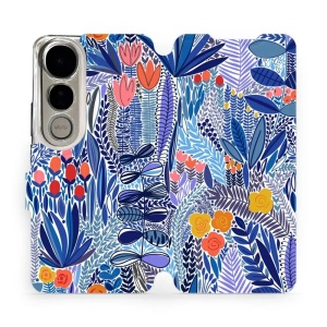 Flipové pouzdro Mobiwear - Vivo V50 Lite - MP03P Modrá květena