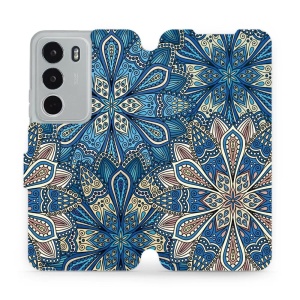 Flipové pouzdro Mobiwear - Realme C71 - V108P Modré mandala květy