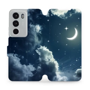 Flipové pouzdro Mobiwear - Realme C71 - V145P Noční obloha s měsícem