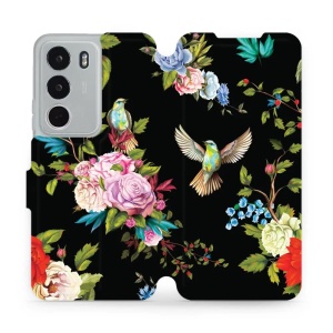 Flipové pouzdro Mobiwear - Realme C71 - VD09S Ptáčci a květy
