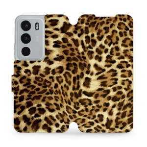 Flipové pouzdro Mobiwear - Realme C71 - VA33P Leopardí vzor