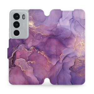 Flipové pouzdro Mobiwear - Realme C71 - VP20S Fialový mramor