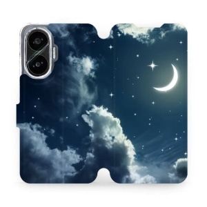 Flipové pouzdro Mobiwear - Xiaomi Poco F7 - V145P Noční obloha s měsícem