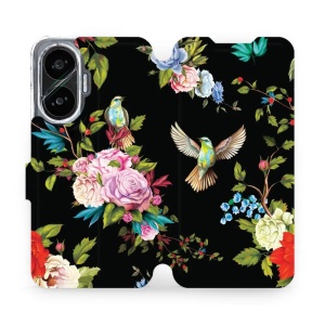 Flipové pouzdro Mobiwear - Xiaomi Poco F7 - VD09S Ptáčci a květy