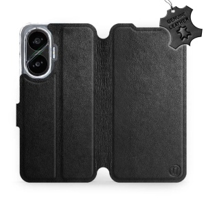 Kožené flip pouzdro Mobiwear - Xiaomi Poco F7 - Černé