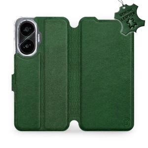 Kožené flip pouzdro Mobiwear - Xiaomi Poco F7 - Zelené 