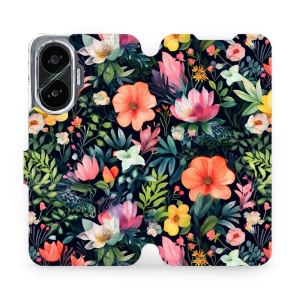 Flipové pouzdro Mobiwear - Xiaomi Poco F7 - VP48S Pestré kvítky