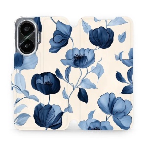Flipové pouzdro Mobiwear - Xiaomi Poco F7 - VP73S Modrá krása květů