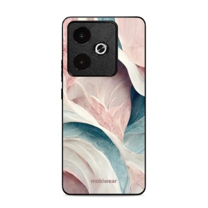 Lesklý kryt Mobiwear Glossy - Realme GT 7T - G026G - Růžový a zelenkavý mramor