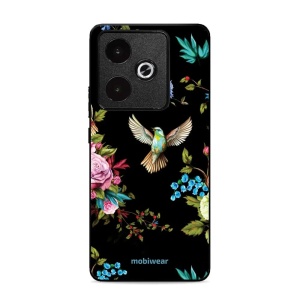 Lesklý kryt Mobiwear Glossy - Realme GT 7T - G041G - Ptáček a květy
