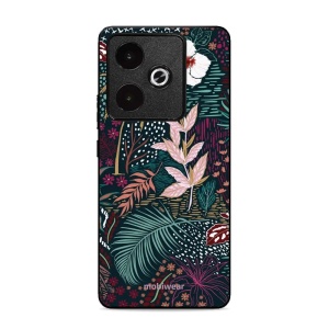 Lesklý kryt Mobiwear Glossy - Realme GT 7T - G043G - Temná flóra
