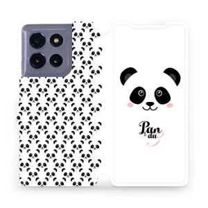 Flipové pouzdro Mobiwear - Motorola Moto G86 5G - M030P Panda Amálka