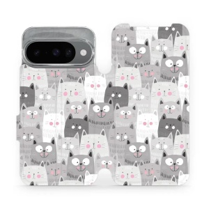 Flipové pouzdro Mobiwear - Google Pixel 10 - M099P Kočičky