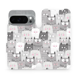 Flipové pouzdro Mobiwear - Google Pixel 10 Pro - M099P Kočičky