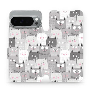 Flipové pouzdro Mobiwear - Google Pixel 10 Pro XL - M099P Kočičky