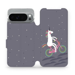 Flipové pouzdro Mobiwear - Google Pixel 10 Pro XL - V024P Jednorožec na kole