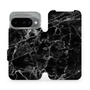 Flipové pouzdro Mobiwear - Google Pixel 10 - V056P Černý mramor