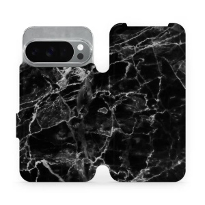 Flipové pouzdro Mobiwear - Google Pixel 10 Pro - V056P Černý mramor