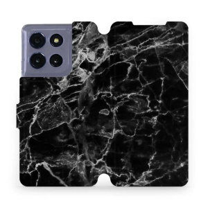 Flipové pouzdro Mobiwear - Motorola Moto G86 5G - V056P Černý mramor