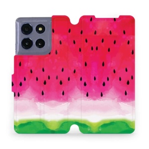 Flipové pouzdro Mobiwear - Motorola Moto G86 5G - V086S Melounek