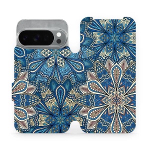 Flipové pouzdro Mobiwear - Google Pixel 10 Pro - V108P Modré mandala květy