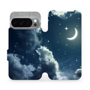 Flipové pouzdro Mobiwear - Google Pixel 10 Pro - V145P Noční obloha s měsícem