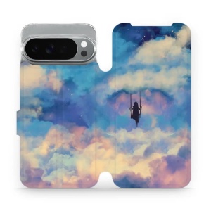 Flipové pouzdro Mobiwear - Google Pixel 10 Pro XL - MR09S Dívka na houpačce v oblacích