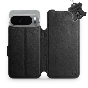 Kožené flip pouzdro Mobiwear - Google Pixel 10 Pro XL - Černé
