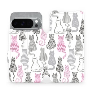 Flipové pouzdro Mobiwear - Google Pixel 10 Pro - MX01S Kočičí zádíčka