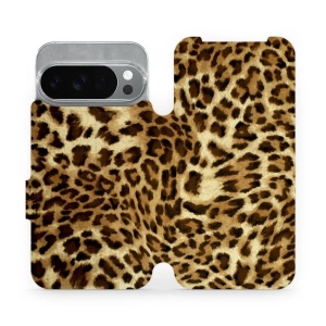 Flipové pouzdro Mobiwear - Google Pixel 10 Pro - VA33P Leopardí vzor